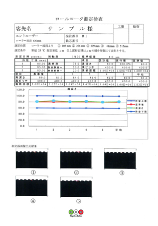 sample of test results